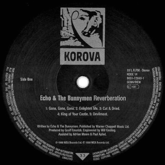 Echo & The Bunnymen - Reverberation | Korova (KODE 14) - 3