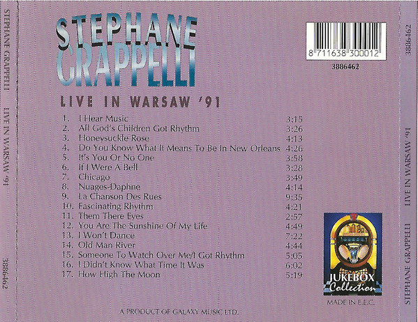 Stéphane Grappelli - Live In Warsaw '91 | Galaxy (3886462) - 2