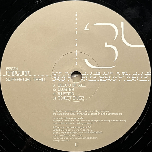 Anagram - Superficial Thrill | i220 (i220-034) - 3
