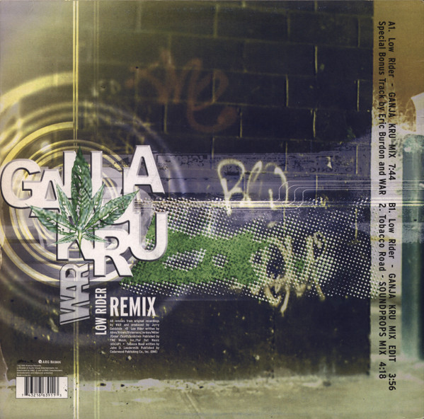 War - Low Rider (Ganja Kru Remix) | BMG (74321663911) - 2 War - Low Rider (Ganja Kru Remix) | BMG (74321663911) - 2