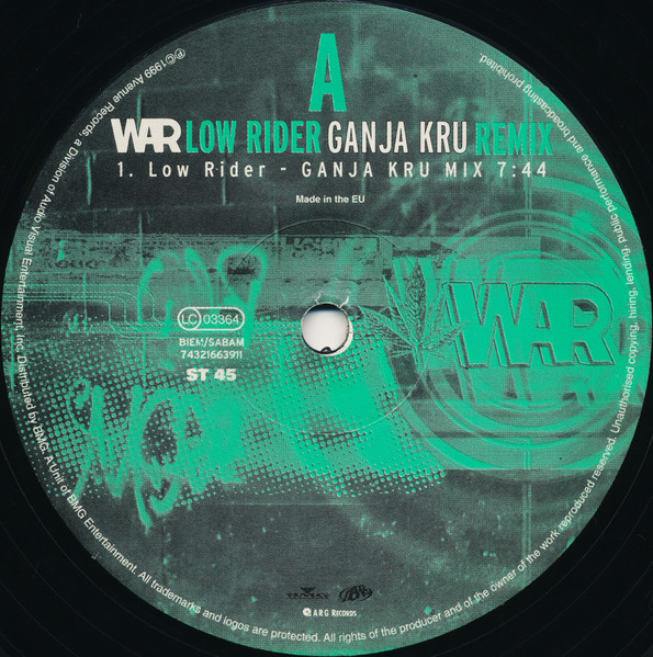 War - Low Rider (Ganja Kru Remix) | BMG (74321663911) - 3 War - Low Rider (Ganja Kru Remix) | BMG (74321663911) - 3