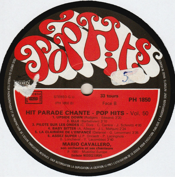 Mario Cavallero Et Son Orchestre - Hit Parade Chanté - Pop Hits - Vol. 50 | Pop Hits (30 PH 1850) - 4