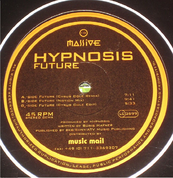 Hypnosis - Future | Massive Records (MAS 10) - main