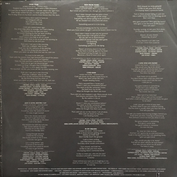 Crosby, Stills & Nash - CSN | Atlantic (SD 19104) - 4 Crosby, Stills & Nash - CSN | Atlantic (SD 19104) - 4
