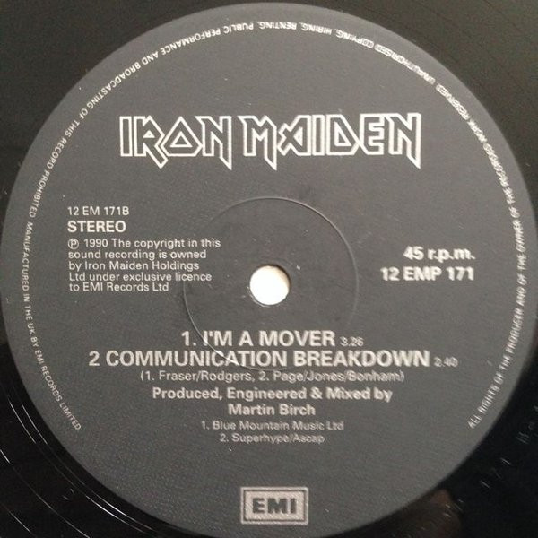 Iron Maiden - Bring Your Daughter... To The Slaughter | EMI (12 EMP 171) - 4