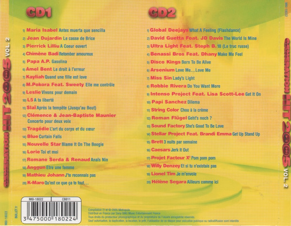 Various - Génération Hit 2005 Vol. 2 | Metropole (M6I-18022) - 2