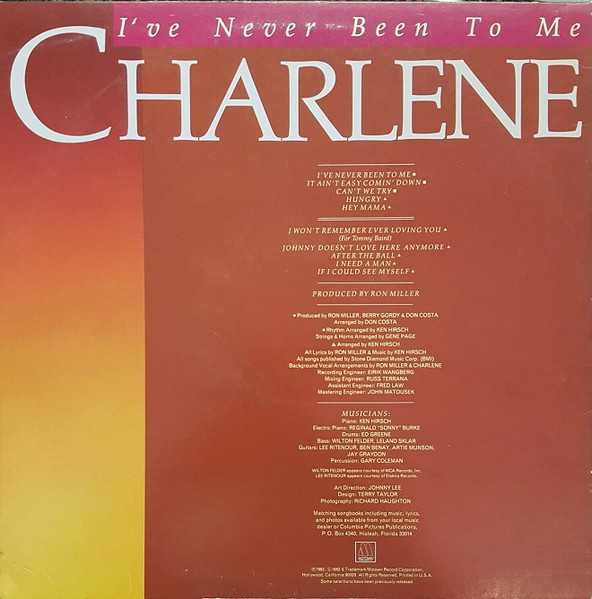 Charlene - I've Never Been To Me | Motown (6009ML) - 2