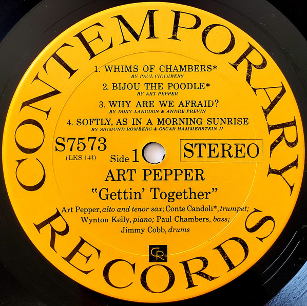 Art Pepper - Gettin' Together! | Contemporary Records (S7573) - 3 Art Pepper - Gettin' Together! | Contemporary Records (S7573) - 3