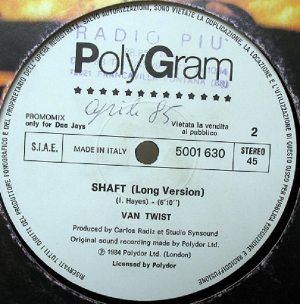 Animotion / Van Twist - Obsession (Dance Mix) / Shaft (Long Version) | Polygram (5001 630) - 2