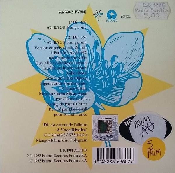 I Muvrini - Di | Island Records (866 960-2) - 2