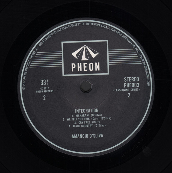 Amancio D'Silva - Integration | Pheon (PHE003) - 2