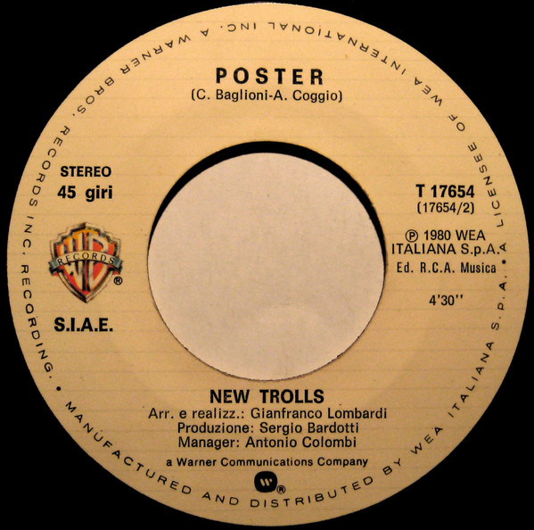 New Trolls - Musica | WEA (T 17654) - 3