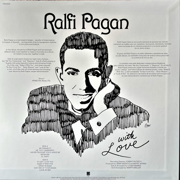 Ralfi Pagan - With Love / Con Amor | Craft Recordings (CR00429) - 3
