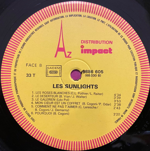 Les Sunlights - Les Sunlights | Disc'Az (6886 605) - 4 Les Sunlights - Les Sunlights | Disc'Az (6886 605) - 4