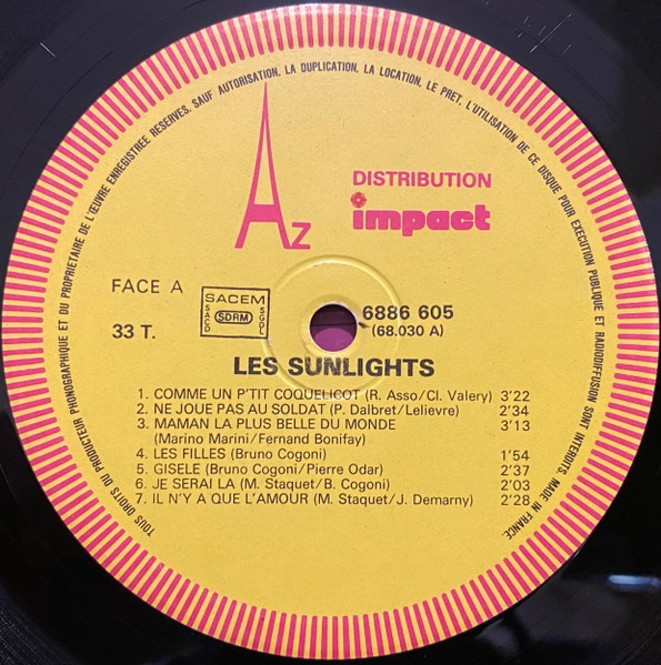 Les Sunlights - Les Sunlights | Disc'Az (6886 605) - 3 Les Sunlights - Les Sunlights | Disc'Az (6886 605) - 3