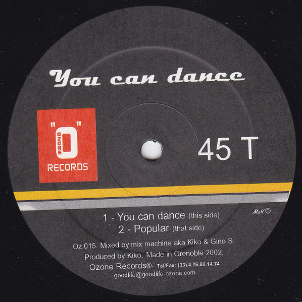 Mix Machine - You Can Dance | Ozone Records (OZ.015.)