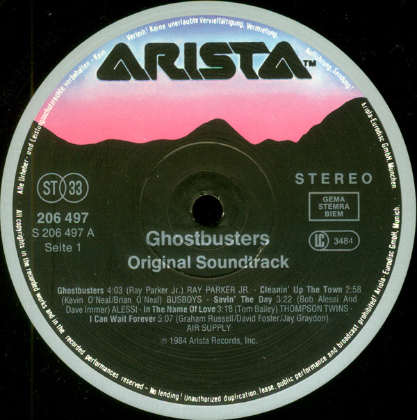 Various - Ghostbusters (Original Soundtrack Album) | Arista (206 497) - 4 Various - Ghostbusters (Original Soundtrack Album) | Arista (206 497) - 4