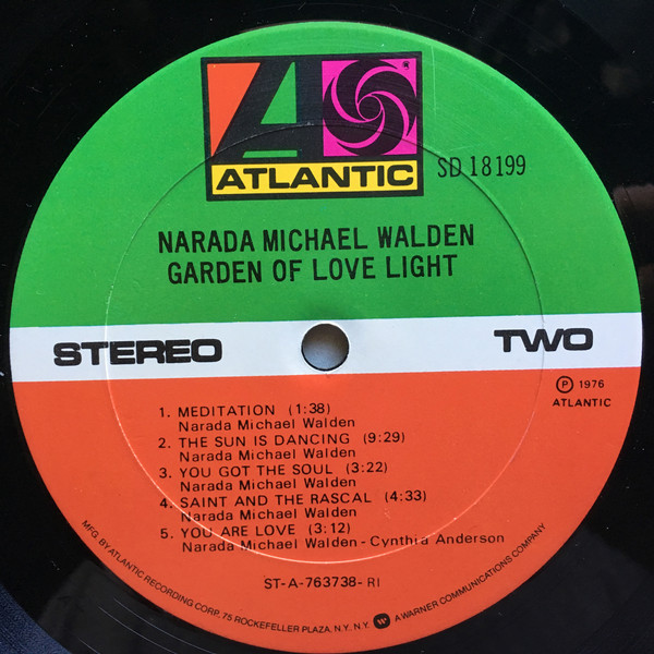 Narada Michael Walden - Garden Of Love Light | Atlantic (SD 18199) - 3 Narada Michael Walden - Garden Of Love Light | Atlantic (SD 18199) - 3