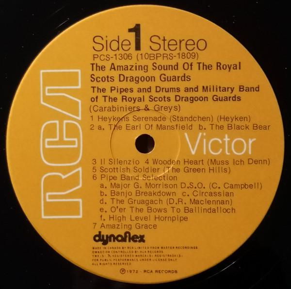 The Pipes And Drums Of The Royal Scots Dragoon Guards (Carabiniers And Greys) And The Military Band Of The Royal Scots Dragoon Guards (Carabiniers And Greys) - The Amazing Sound Of The Royal Scots Dragoon Guards | RCA Victor (PCS-1306) - 3 The Pipes And Drums Of The Royal Scots Dragoon Guards (Carabiniers And Greys) And The Military Band Of The Royal Scots Dragoon Guards (Carabiniers And Greys) - The Amazing Sound Of The Royal Scots Dragoon Guards | RCA Victor (PCS-1306) - 3