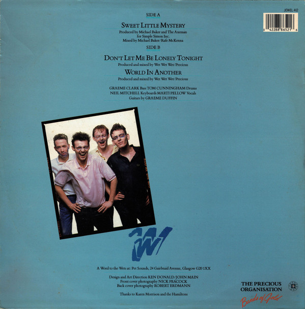 Wet Wet Wet - Sweet Little Mystery | The Precious Organisation (JEWEL 412)