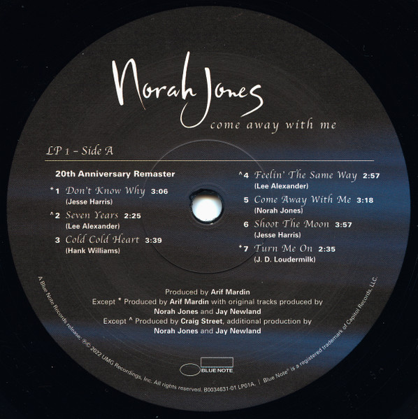 Norah Jones - Come Away With Me | Blue Note (B0034631-01) - 3