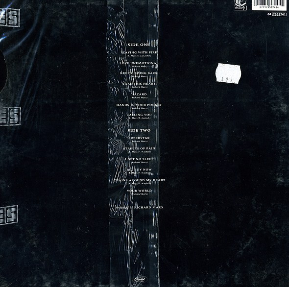 Richard Marx - Rush Street | Capitol Records (64 7958741) - 2 Richard Marx - Rush Street | Capitol Records (64 7958741) - 2