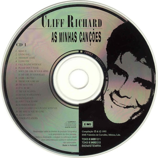 Cliff Richard - As Minhas Canções | EMI (7243 8 34051 2 1) - 3