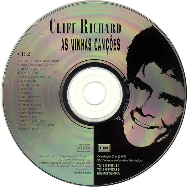 Cliff Richard - As Minhas Canções | EMI (7243 8 34051 2 1) - 4