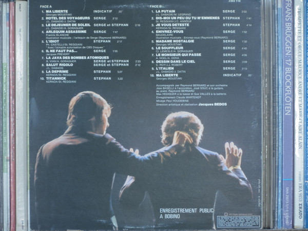 Serge & Stephan Reggiani - En Scène | Polydor (2393 118) - 2