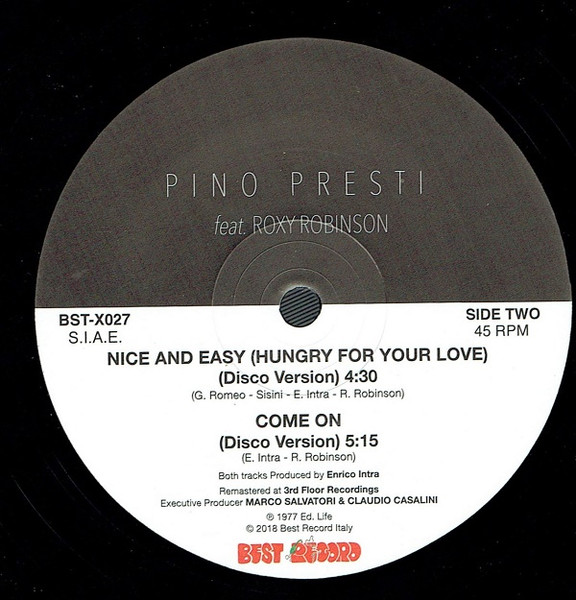 Pino Presti Feat. Roxy Robinson - You Know Why | Best Record Italy (BST-X027) - 3 Pino Presti Feat. Roxy Robinson - You Know Why | Best Record Italy (BST-X027) - 3