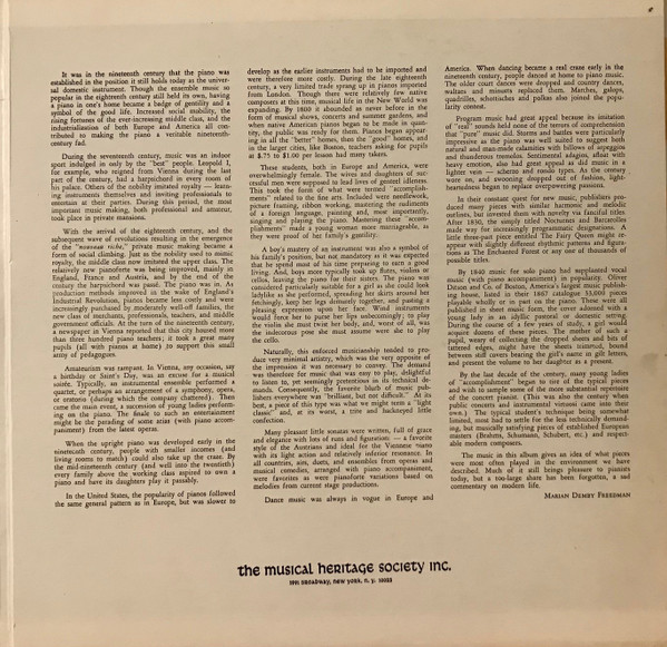 Hans Kann - 111 Favorite Pieces For Piano Vol. III | Musical Heritage Society, Inc. (MHS 1907/8) - 3 Hans Kann - 111 Favorite Pieces For Piano Vol. III | Musical Heritage Society, Inc. (MHS 1907/8) - 3