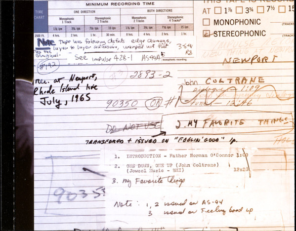John Coltrane - My Favorite Things: Coltrane At Newport | Impulse! (0602517350540) - 3