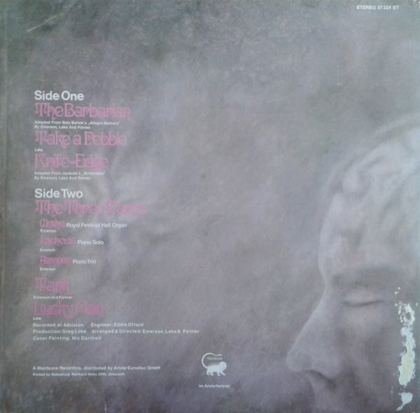 Emerson, Lake & Palmer - Emerson, Lake & Palmer | Manticore (87 224 ET) - 2 Emerson, Lake & Palmer - Emerson, Lake & Palmer | Manticore (87 224 ET) - 2