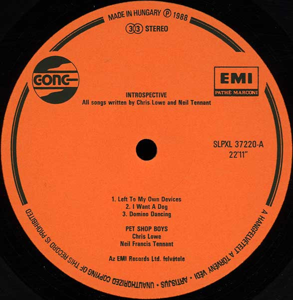Pet Shop Boys - Introspective | Gong (SLPXL 37220) - 3 Pet Shop Boys - Introspective | Gong (SLPXL 37220) - 3