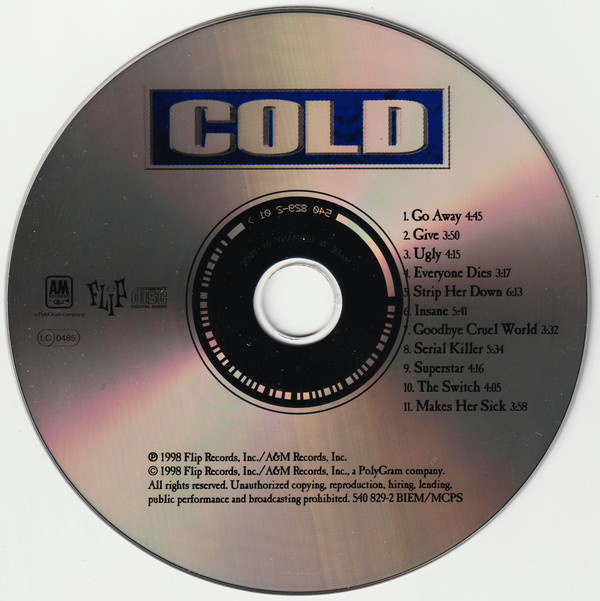 Cold - Cold | Flip Records (540 829-2) - 2