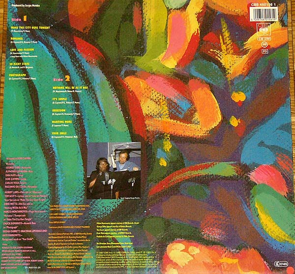 Sarah Vaughan & Milton Nascimento - Brazilian Romance | CBS (460156 1) - 2