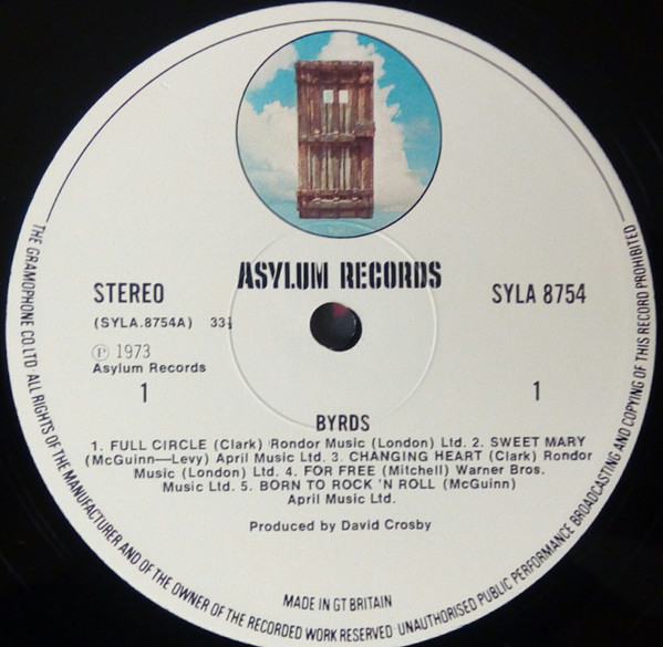 The Byrds - Byrds | Asylum Records (SYLA 8754) - main