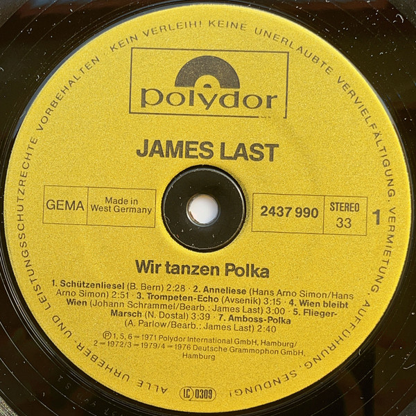 James Last - Wir Tanzen Polka | Polydor (2437 990) - 3