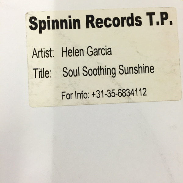 Helen Garcia - Soul Soothing Sunshine | Spinnin' Records (SP 030) - main