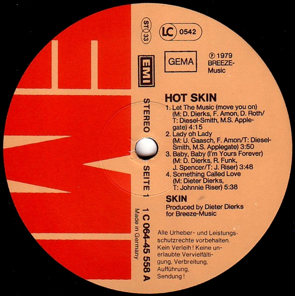 Skin - Hot Skin | EMI (1C 064-45 558) - 3