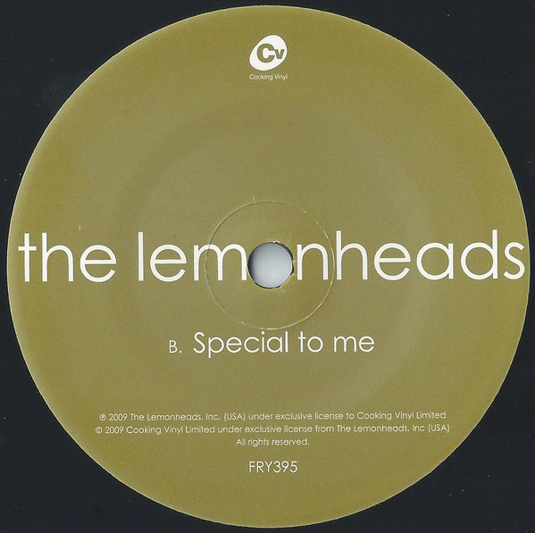 The Lemonheads - I Just Can't Take It Anymore 7" | Cooking Vinyl (FRY395) - 4 The Lemonheads - I Just Can't Take It Anymore 7" | Cooking Vinyl (FRY395) - 4