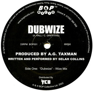 Selah Collins - Dubwize | BOP Muziq (BOP001) - main