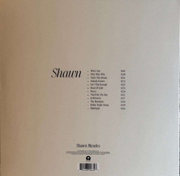Shawn Mendes - Shawn | Island Records (00602468006398) - 2 Shawn Mendes - Shawn | Island Records (00602468006398) - 2