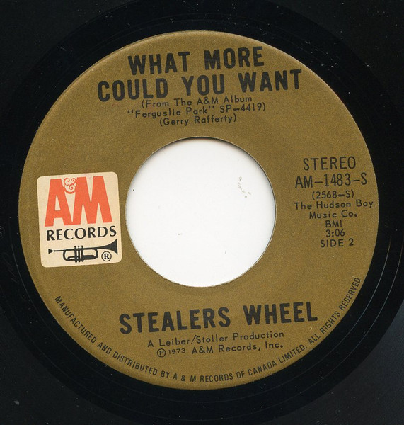 Stealers Wheel - Star / What More Could You Want (7") [Vinyl] | A&M Records (AM-1483-S) - 4