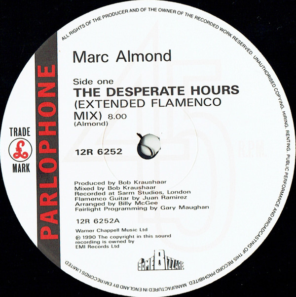 Marc Almond - The Desperate Hours | Parlophone (12R 6252) - 3
