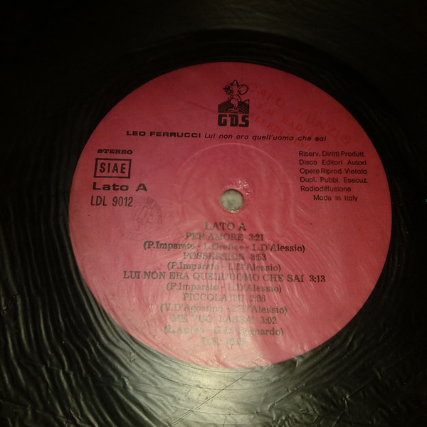 Leo Ferrucci - ...Lui Non Era Quell'Uomo Che Sai | GDS (LDL 9012) - 3