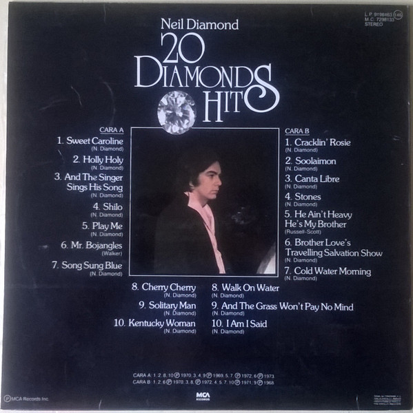 Neil Diamond - 20 Diamonds Hits | MCA Records (91 98 463) - 2 Neil Diamond - 20 Diamonds Hits | MCA Records (91 98 463) - 2