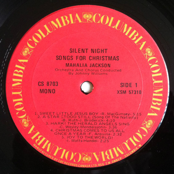 Mahalia Jackson - Silent Night - Songs For Christmas | Columbia (CS 8703) - 3 Mahalia Jackson - Silent Night - Songs For Christmas | Columbia (CS 8703) - 3