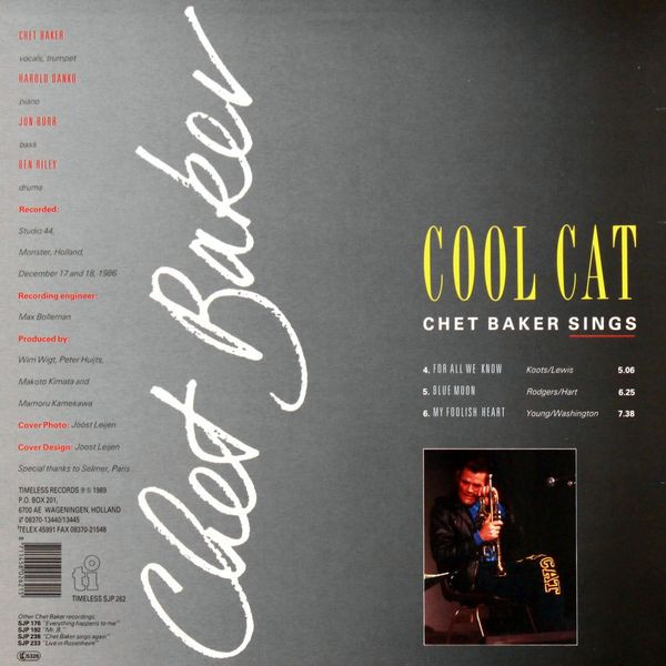 Chet Baker - Cool Cat | Timeless (SJP 262) - 2 Chet Baker - Cool Cat | Timeless (SJP 262) - 2
