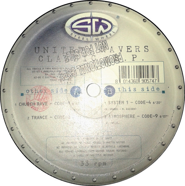 Various - United Ravers Classic E.P. | Steel Wheel (SWL9057) - main Various - United Ravers Classic E.P. | Steel Wheel (SWL9057) - main